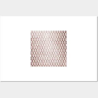 Art Deco pattern - rose gold Posters and Art